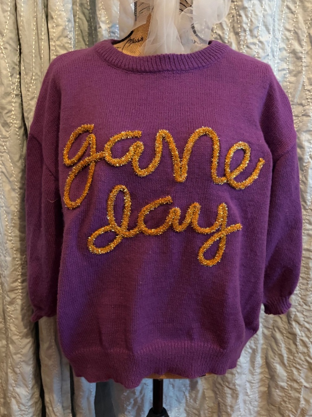 BiBi Game Day Sweater LSU size XL